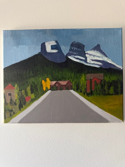 Three Sisters - Canmore, Alberta- Hand-painted canvas