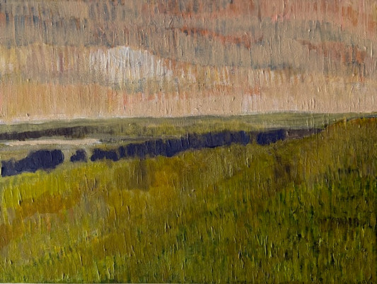 Prairie Landscape- Hand-painted Oil on Canvas