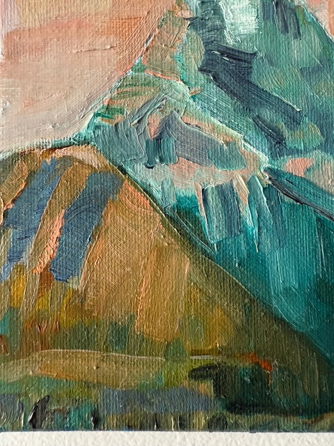 Three Sisters Mountains- Canmore, Alberta - Hand-painted Oil Original on Canvas