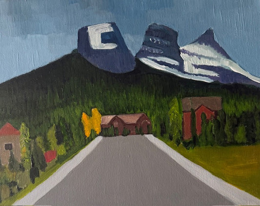 Three Sisters - Canmore, Alberta- Hand-painted canvas