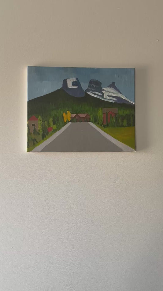 Three Sisters - Canmore, Alberta- Hand-painted canvas